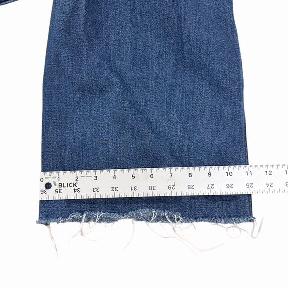 Zara High-Waisted Wide Leg Jeans Raw Hem Denim Vintage Inspired Women’s US 4 - Picture 12 of 12